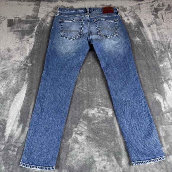 Hollister Epic Flex Jeans Mens Sz 30x30 Skinny Distressed Blue Denim Y2K Preppy - Picture 10 of 11